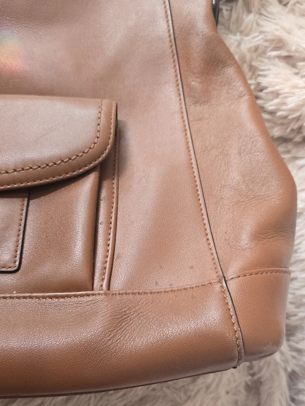 Coach Charlie Leather Front Pocket Hobo Brown